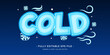cold snow text effect premium vector