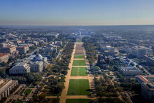 Aerial View Of The Capitol Building. Washington D.C