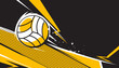 Volleyball abstract background design. Sports concept