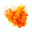 © olegganko - Orange holi paint color powder Illustration AI Generative.