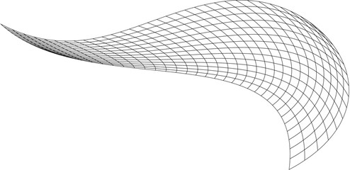 Net flying waving. Texture wave textile. Fabric square cells sea wind. Vector illustration rolling hills. Flag windy stream flow. Network structure surface checkered background sport lines border.