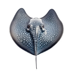 Wall Mural - Stingray on a transparant background, PNG, Generative Ai.