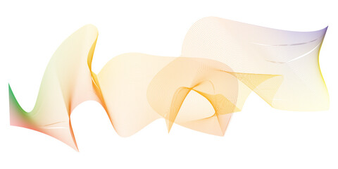 Abstract waves blue and yellow gradient shades, Abstract background with smoke