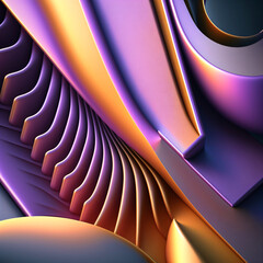 Wall Mural - abstract purple background shape, generative ai
