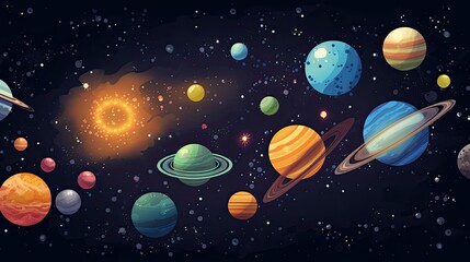 Wall Mural - space vector illustration