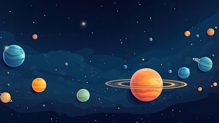 Wall Mural - space vector illustration