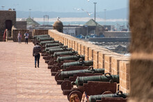 The Bastion Of Essaouira With Its Medieval Bronze Cannons