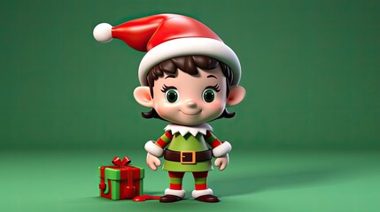 Wall Mural - Christmas elf