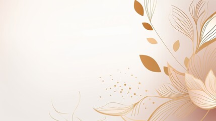 Poster - Abstract art background vector Luxury minimal style 
 abstract floral background with place for your text