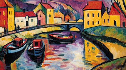 Poster - graffiti on the wall fauvism