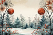 Cute Christmas background, wallpaper design.