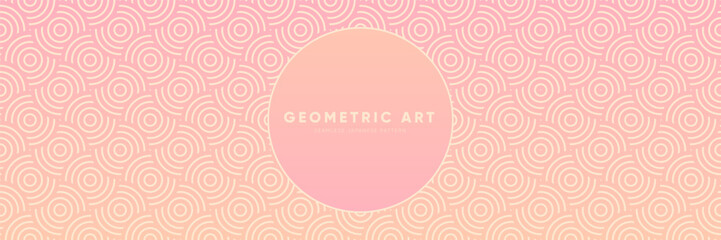 Wall Mural - Vintage Style Seamless Pattern. Abstract Geometric Background Design for Modern Tranquility