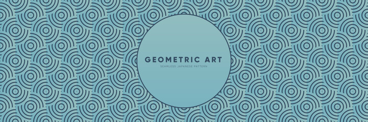 Wall Mural - Halftone Fashion Inspired Seamless Pattern. Bold and Gorgeous Geometric Circles Design Background.