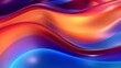 abstract fluid iridescent holographic curved wave in motion colorful, gradient design background, Generative AI