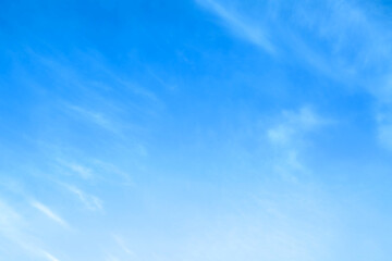 Wall Mural - blue sky with beautiful natural white clouds
