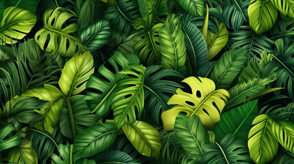 green leaves background