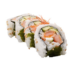 Poster - sushi on a white background