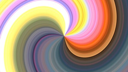 Wall Mural - A colorful swirl with resembling a psychedelic or optical illusion background animation.