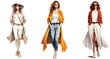 © danter - Fashion female in transparent layer illustration