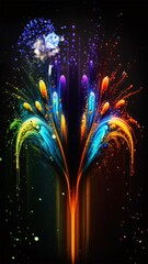 Wall Mural - fireworks background