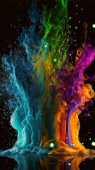 Wall Mural - abstract colorful background