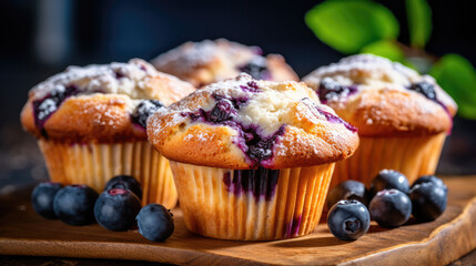 Blaubeermuffins, Muffins