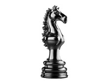 Knight Modern Chess Piece Steel Metallic Material
