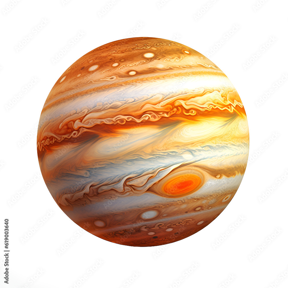 Jupiter on a transparent background Stock Photo | Adobe Stock