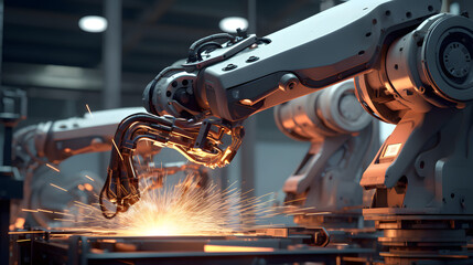 Wall Mural - industrial robot