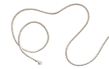 curled rope cut out