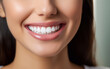 © Giordano Aita - Extra close-up of a female mouth, dazzling smile and very white teeth