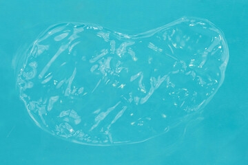 Wall Mural - Abstract liquid isolated on blue