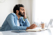 © Prostock-studio - Tired Indian Male Feeling Sleepy While Sitting At Desk In Home Office