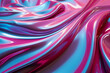 © PixelPusher - Chromatic Dreams: Vaporwave Chrome Foil on Flat Plastic Background, Generative AI