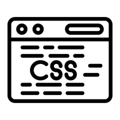 css coding line icon