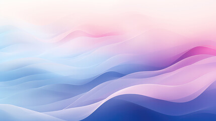 Wall Mural - Multicolored abstract line and wave gradient background. Generative Ai