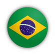 Flaga Brazyli Przycisk