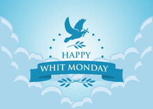 Whit Monday Illustration Template. Holiday And Culture Background, Banner, Backdrop, Flyer. Vector Eps 10