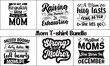 © Creativemukta - Mom  Typographic  T-Shirt Design Bundle Design