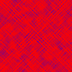 Bright abstract vector pattern in the form of blue stripes and lines on a red background