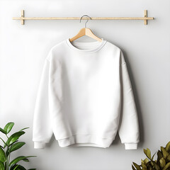sweatshirt mockup on clothes hanger bella canvas mock up in minimal style