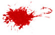 © Simon - red ink splat, blood smear mark isolated