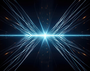 Wall Mural - illustration of abstract colorful neon motion blur background, high speed shooting glowing stars in 