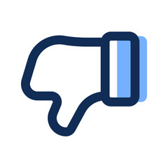 Sticker - dislike filled line icon