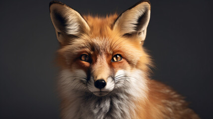 Wall Mural - red fox animal in the wildlife mammal wild generative ai