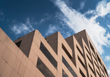 Fototapeta  - modern building with sky and clouds coral gables miami 