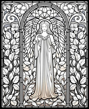 天使のステンドグラス 無料画像 - Public Domain Pictures