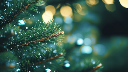 macro christmas tree background