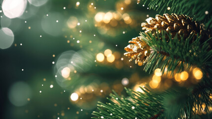 Macro christmas tree background