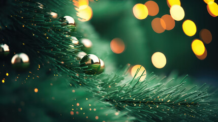 Macro christmas tree background